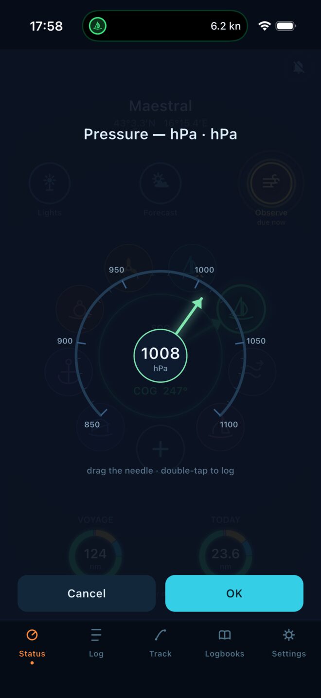 Barometric pressure